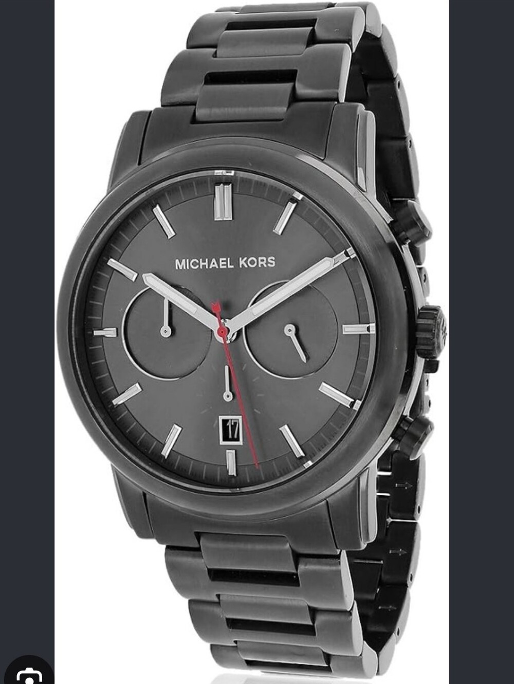 Michael Kors Black Men's Chronograph Stainless Steel Watch